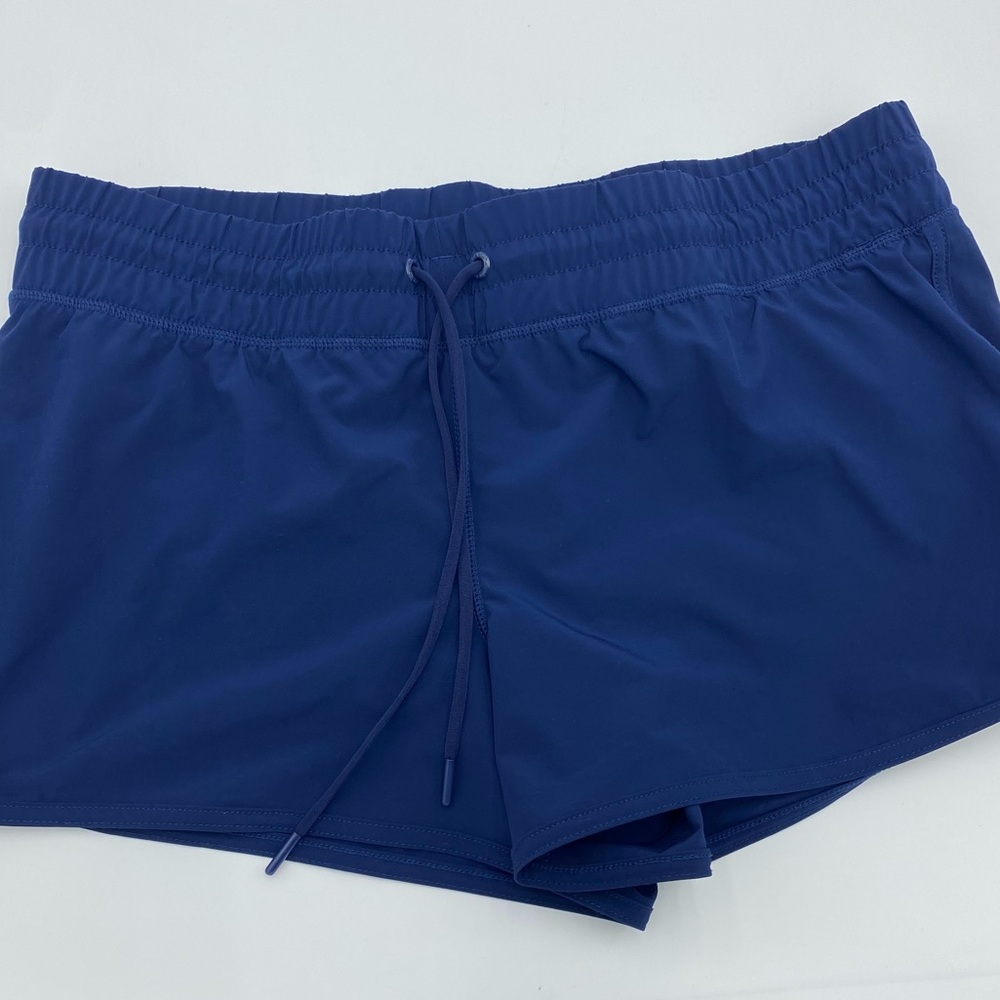 Lands’ End Women’s Coverup Bikini Bottom Modest Shorts Navy Size 12